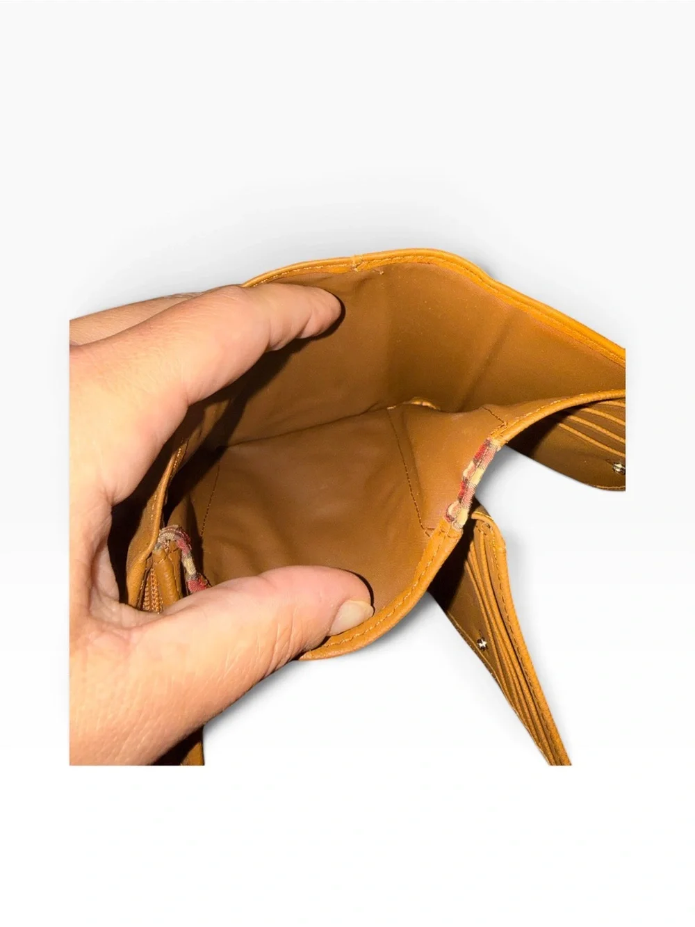 Dockers Tan Leather Compact Wallet